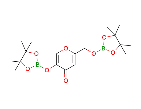 5-((4,4,5,5-tetramethyl-1,3,2-dioxaborolan-2-yl)oxy)-2-(((4,4,5,5-tetramethyl-1,3,2-dioxaborolan-2-yl)oxy)methyl)-4H-pyran-4-one