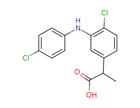 2-(3-((4-chlorophenyl)amino)-4-chlorophenyl)propanoic acid