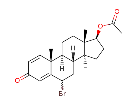Acetic acid (8R,9S,10R,13S,14S,17S)-6-bromo-10,13-dimethyl-3-oxo-6,7,8,9,10,11,12,13,14,15,16,17-dodecahydro-3H-cyclopenta[a]phenanthren-17-yl ester