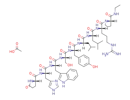 5-oxo-L-prolyl-L-histidyl-L-tryptophyl-L-seryl-L-tyrosyl-D-leucyl-L-leucyl-L-arginyl-N-ethyl-L-prolinamide acetate